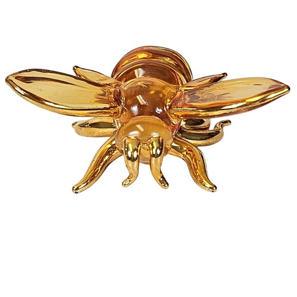 The Taste of Honey About Face Designs Messenger VTG Glass HoneyBee Figure w/ Box - Picture 16 of 16